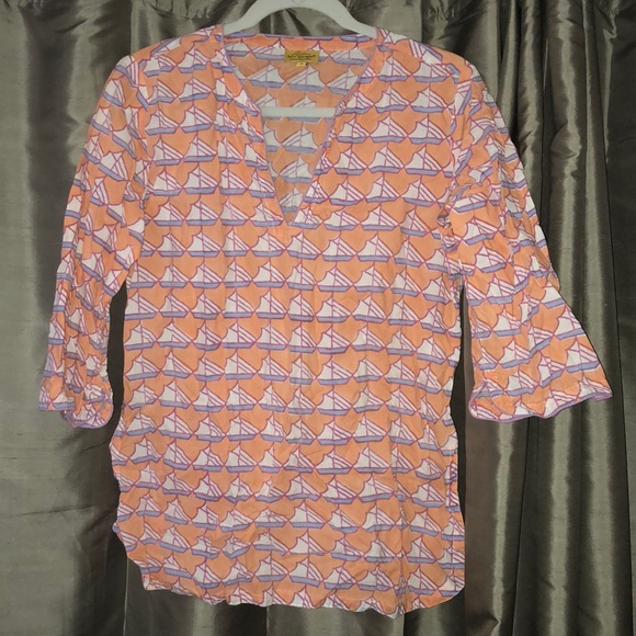 Roberta Roller Rabbit | Tops | Roberta Roller Rabbit Boat Pattern Tunic ...